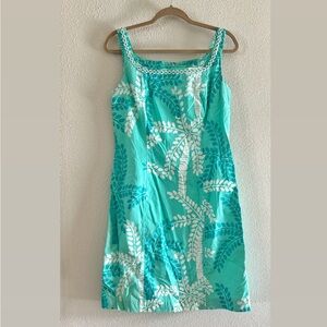 Lilly Pulitzer Tropical Print Sleeveless Dress